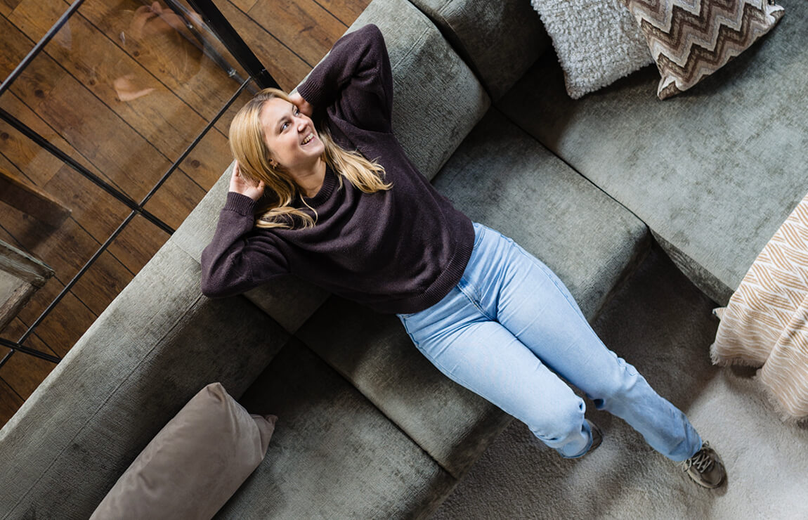 JaxxChoice Caty hoekbank groen sfeer5 JaxxChoice Caty hoekbank groen sfeer5