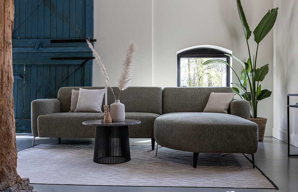 Gemeleerde-bank-loren-groen stof VI 689