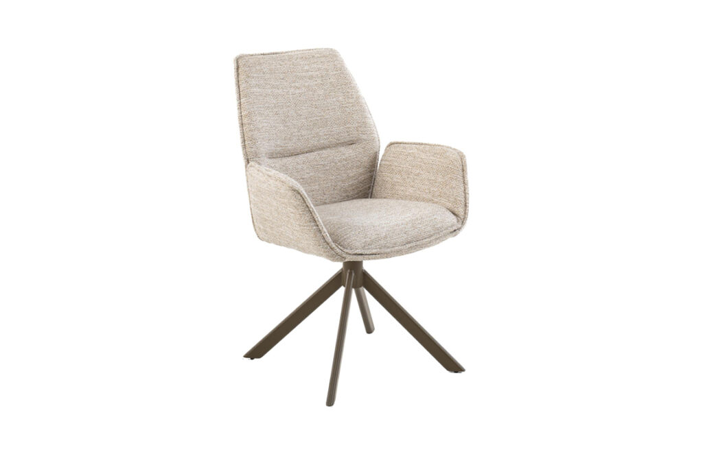 Eetkamerstoel London cream brown