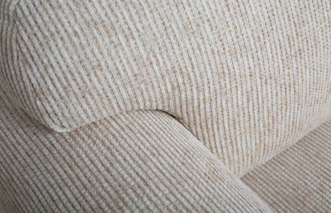 Beige u-bank Cole van JaxxChoice leuning Beige u-bank Cole van JaxxChoice leuning