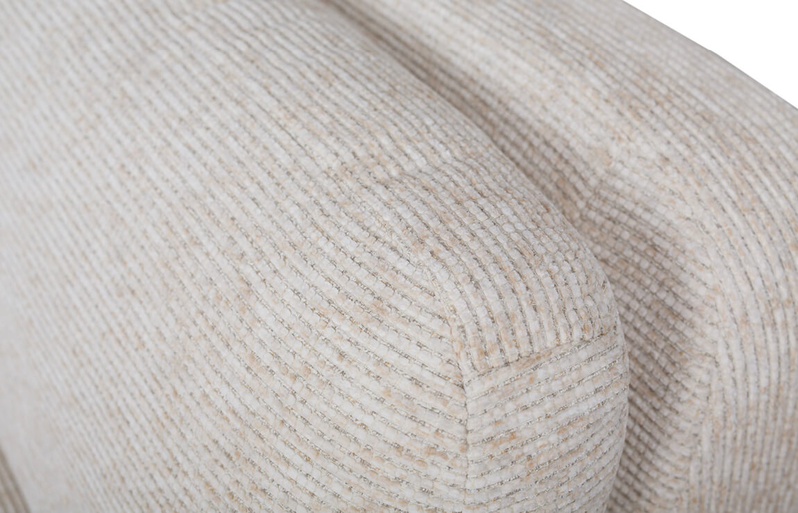 Beige u-bank Cole van JaxxChoice stof Beige u-bank Cole van JaxxChoice stof