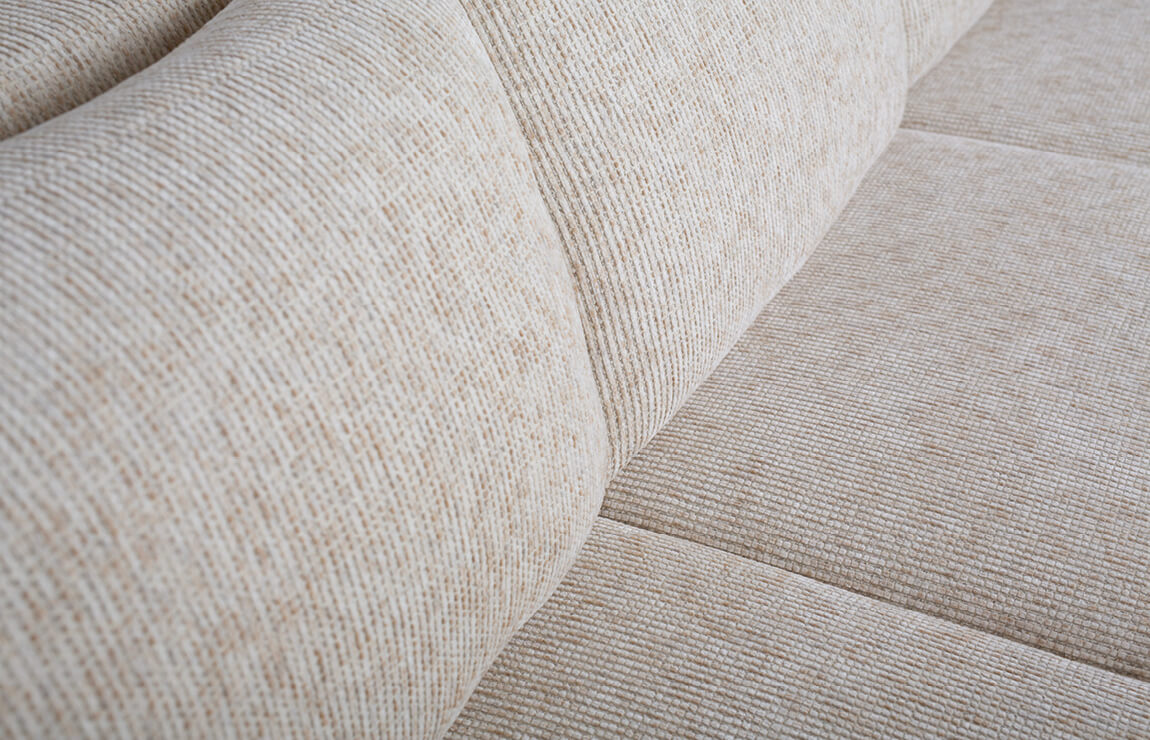 Beige u-bank Cole van JaxxChoice zitting Beige u-bank Cole van JaxxChoice zitting